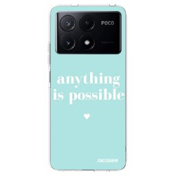 Átlátszó szilikon tok az alábbi mobiltelefonokra Xiaomi Poco X6 Pro - Anything is possible