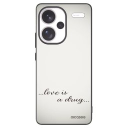 Fekete szilikon tok az alábbi mobiltelefonokra Xiaomi Redmi Note 13 Pro+ 5G - Love is a drug