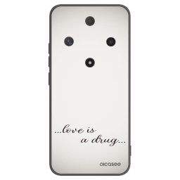 Fekete szilikon tok az alábbi mobiltelefonokra Honor Magic6 Lite 5G - Love is a drug