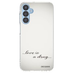 Átlátszó szilikon tok az alábbi mobiltelefonokra Samsung Galaxy A15 A156B 5G - Love is a drug