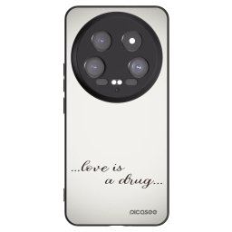 Fekete szilikon tok az alábbi mobiltelefonokra Xiaomi 14 Ultra - Love is a drug