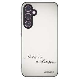 Fekete szilikon tok az alábbi mobiltelefonokra Samsung Galaxy A35 5G A356B - Love is a drug