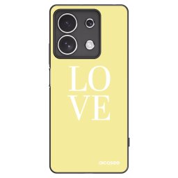 Fekete szilikon tok az alábbi mobiltelefonokra Xiaomi Redmi Note 13 4G - Love
