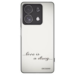 Fekete szilikon tok az alábbi mobiltelefonokra Xiaomi Redmi Note 13 Pro 4G - Love is a drug