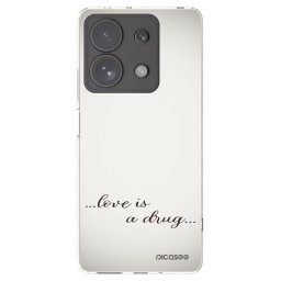 Átlátszó szilikon tok az alábbi mobiltelefonokra Xiaomi Redmi Note 13 Pro 4G - Love is a drug