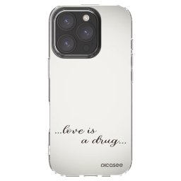 Átlátszó szilikon tok az alábbi mobiltelefonokra Apple iPhone 16 Pro - Love is a drug