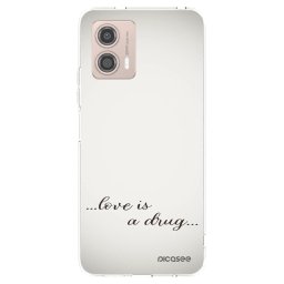 Átlátszó szilikon tok az alábbi mobiltelefonokra Motorola Moto G53 5G - Love is a drug