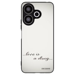 Fekete szilikon tok az alábbi mobiltelefonokra Xiaomi Redmi 13 4G - Love is a drug