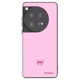 Fekete szilikon tok az alábbi mobiltelefonokra OnePlus 12 5G - Blush bow