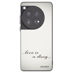 Fekete szilikon tok az alábbi mobiltelefonokra OnePlus 12 5G - Love is a drug