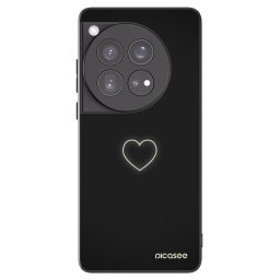 Fekete szilikon tok az alábbi mobiltelefonokra OnePlus 12 5G - Heart