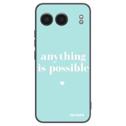 Fekete szilikon tok az alábbi mobiltelefonokra OnePlus Nord 4 - Anything is possible