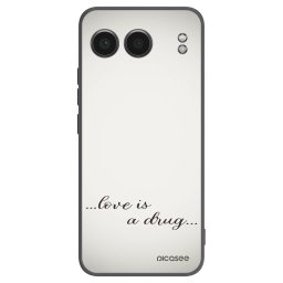 Fekete szilikon tok az alábbi mobiltelefonokra OnePlus Nord 4 - Love is a drug