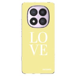 Átlátszó szilikon tok az alábbi mobiltelefonokra Xiaomi Redmi Note 14 Pro 5G - Love