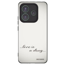 Fekete szilikon tok az alábbi mobiltelefonokra Xiaomi Redmi Note 14 5G - Love is a drug