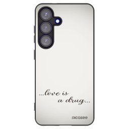 Fekete szilikon tok az alábbi mobiltelefonokra Samsung Galaxy S25 5G - Love is a drug