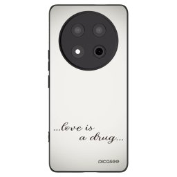Fekete szilikon tok az alábbi mobiltelefonokra Honor Magic7 Lite 5G - Love is a drug
