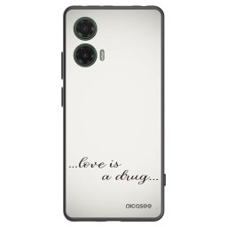Fekete szilikon tok az alábbi mobiltelefonokra Motorola Moto G35 5G - Love is a drug