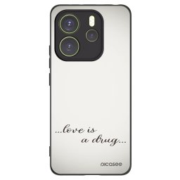 Fekete szilikon tok az alábbi mobiltelefonokra Xiaomi Redmi Note 14 4G - Love is a drug