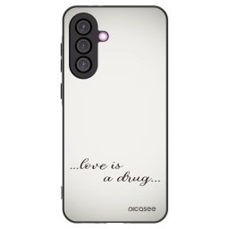 Fekete szilikon tok az alábbi mobiltelefonokra Samsung Galaxy A56 5G A566B - Love is a drug