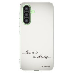 Átlátszó szilikon tok az alábbi mobiltelefonokra Samsung Galaxy A26 5G A266B - Love is a drug