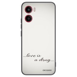 Fekete szilikon tok az alábbi mobiltelefonokra Motorola Moto G05 - Love is a drug