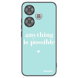 Fekete szilikon tok az alábbi mobiltelefonokra Xiaomi Poco F6 - Anything is possible
