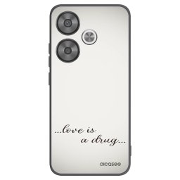 Fekete szilikon tok az alábbi mobiltelefonokra Xiaomi Poco F6 - Love is a drug