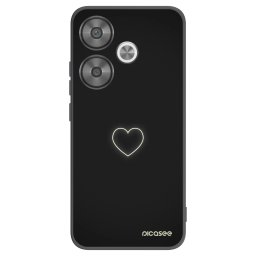 Fekete szilikon tok az alábbi mobiltelefonokra Xiaomi Poco F6 - Heart