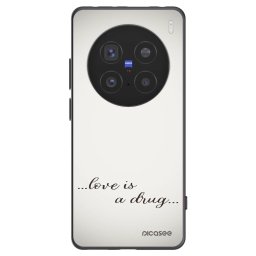 Fekete szilikon tok az alábbi mobiltelefonokra Vivo X200 Pro - Love is a drug