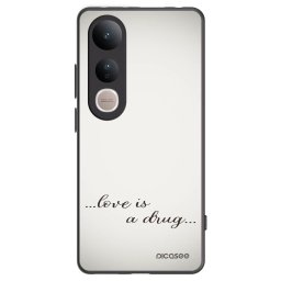 Fekete szilikon tok az alábbi mobiltelefonokra Vivo V50 Lite 5G - Love is a drug