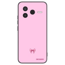 Fekete szilikon tok az alábbi mobiltelefonokra Xiaomi Poco F7 Pro 5G - Blush bow