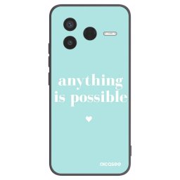 Fekete szilikon tok az alábbi mobiltelefonokra Xiaomi Poco F7 Pro 5G - Anything is possible
