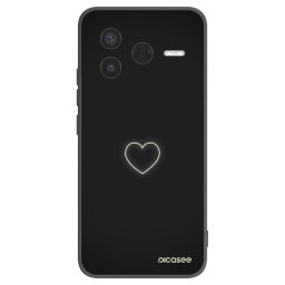Fekete szilikon tok az alábbi mobiltelefonokra Xiaomi Poco F7 Pro 5G - Heart