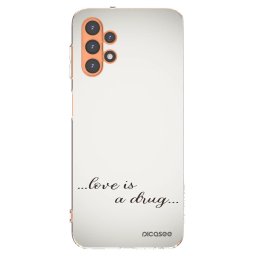 Átlátszó szilikon tok az alábbi mobiltelefonokra Samsung Galaxy A13 5G - Love is a drug