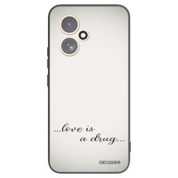 Fekete szilikon tok az alábbi mobiltelefonokra Honor 400 5G - Love is a drug