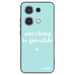 Fekete szilikon tok az alábbi mobiltelefonokra Xiaomi Redmi Note 14S - Anything is possible