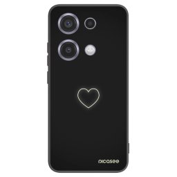 Fekete szilikon tok az alábbi mobiltelefonokra Xiaomi Redmi Note 14S - Heart