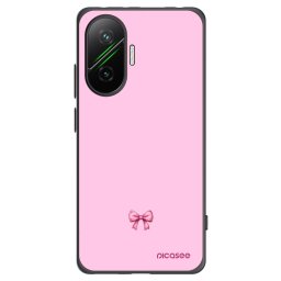Fekete szilikon tok az alábbi mobiltelefonokra Xiaomi Poco F7 5G - Blush bow