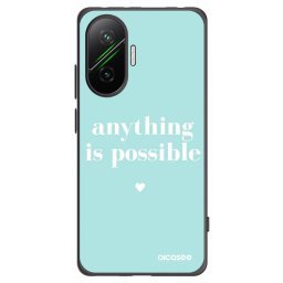 Fekete szilikon tok az alábbi mobiltelefonokra Xiaomi Poco F7 5G - Anything is possible
