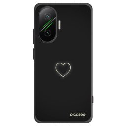 Fekete szilikon tok az alábbi mobiltelefonokra Xiaomi Poco F7 5G - Heart