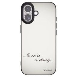 Fekete szilikon tok az alábbi mobiltelefonokra Apple iPhone 17 - Love is a drug