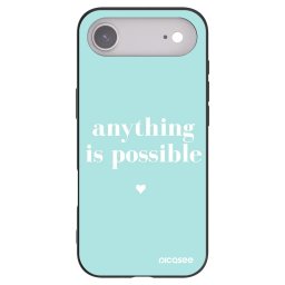 Fekete szilikon tok az alábbi mobiltelefonokra Apple iPhone Air - Anything is possible