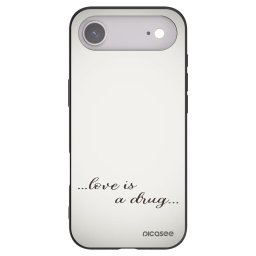 Fekete szilikon tok az alábbi mobiltelefonokra Apple iPhone Air - Love is a drug