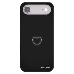 Fekete szilikon tok az alábbi mobiltelefonokra Apple iPhone Air - Heart