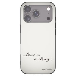 Fekete szilikon tok az alábbi mobiltelefonokra Apple iPhone 17 Pro - Love is a drug