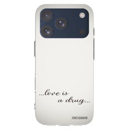 Átlátszó szilikon tok az alábbi mobiltelefonokra Apple iPhone 17 Pro - Love is a drug
