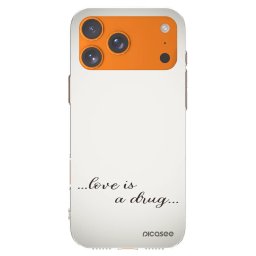 Átlátszó szilikon tok az alábbi mobiltelefonokra Apple iPhone 17 Pro Max - Love is a drug