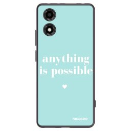 Fekete szilikon tok az alábbi mobiltelefonokra Motorola Moto E14 - Anything is possible