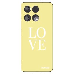 Fekete szilikon tok az alábbi mobiltelefonokra Motorola Edge 60 5G - Love